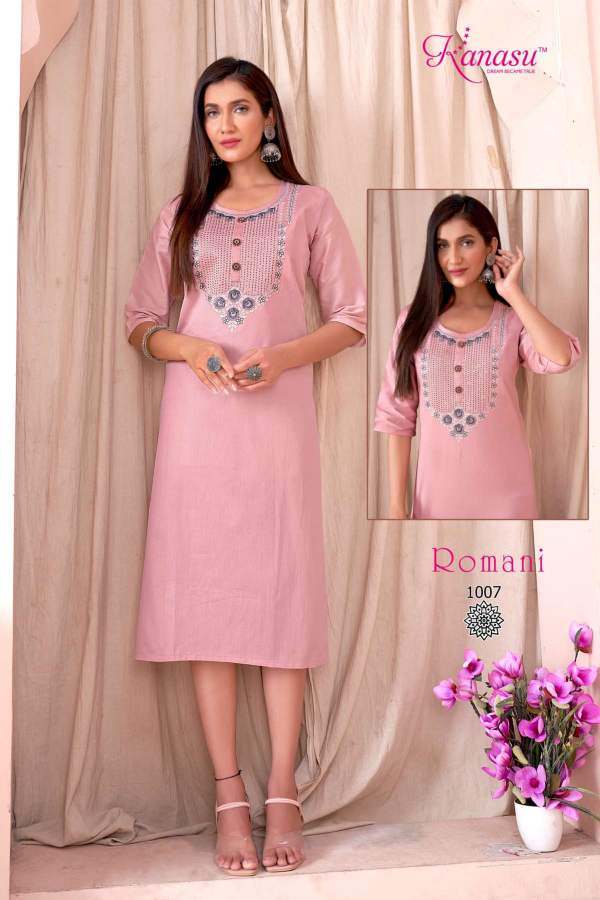 Kanasu Romani Wholesale Kurti Ethnic Wear Designer Collection